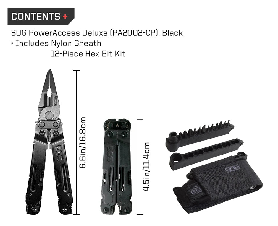 SOG POWER ACCESS DELUXE BLACK