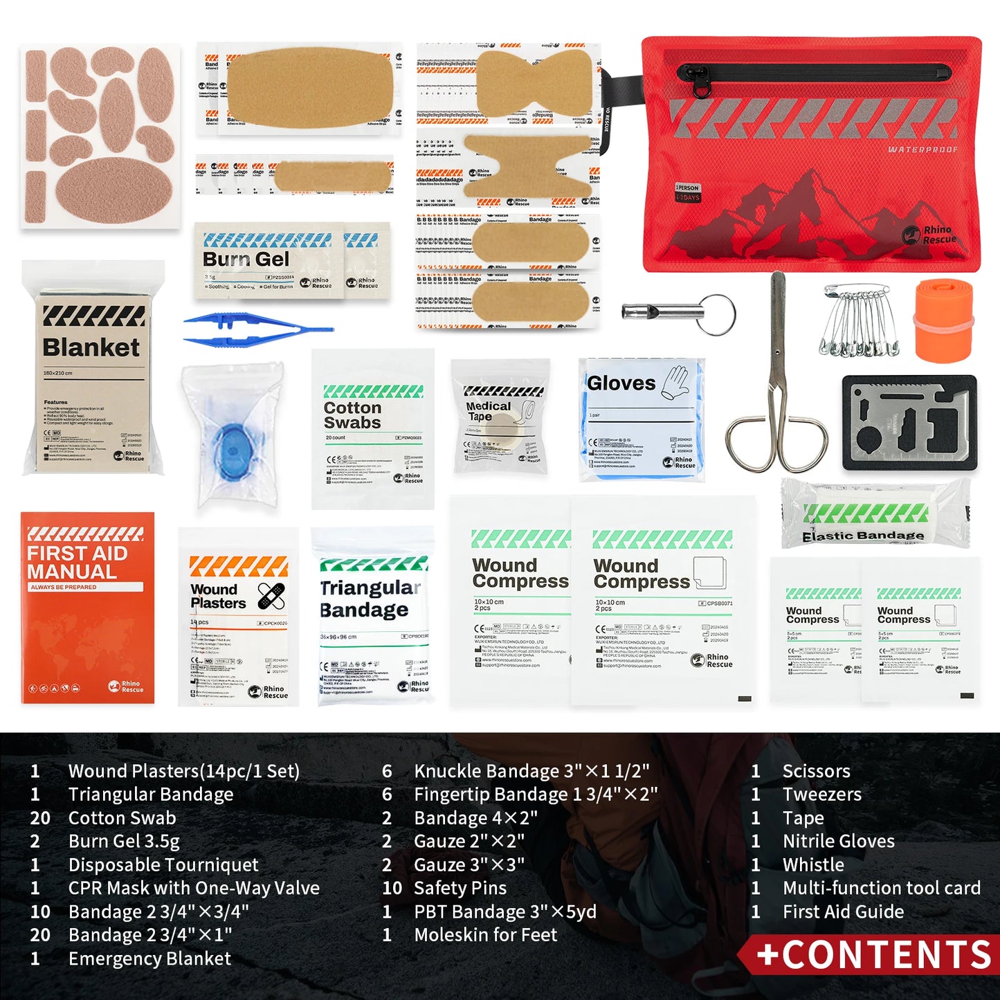 RHINO RESCUE FIRST AID KIT OUTDOOR