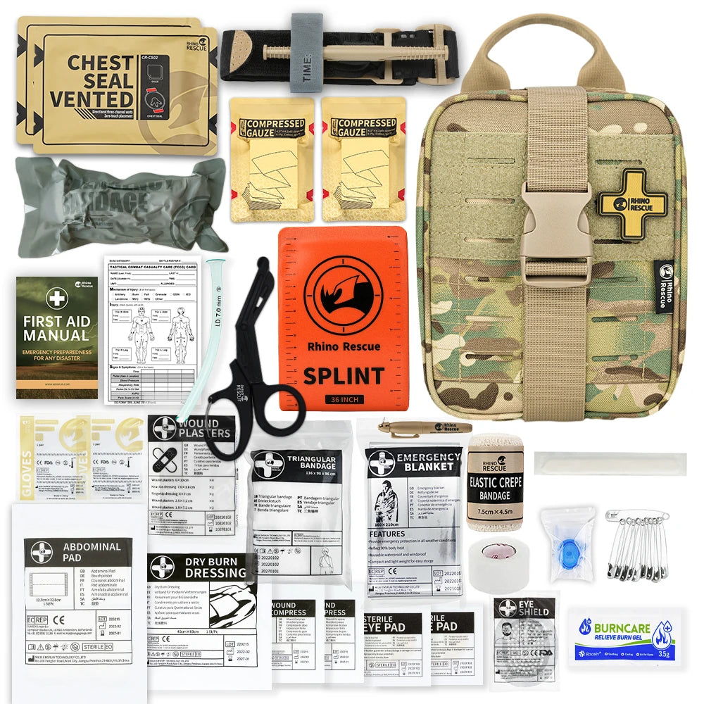 KIT PRONTO SOCCORSO TATTICO IFAK TRAUMA KIT TACTICAL