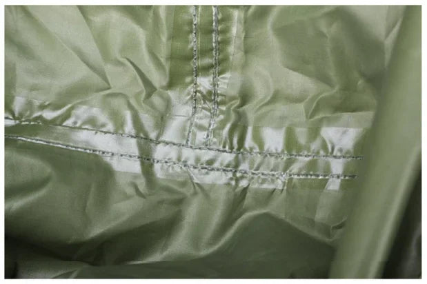 MILITARY GREEN HOODED RAIN PONCHO