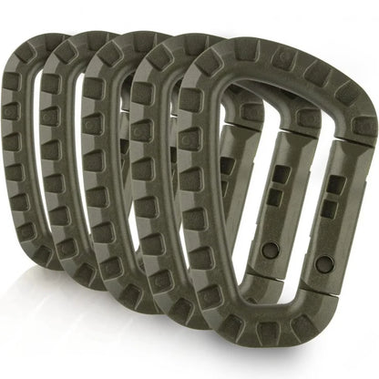 KIT 5 PEZZI MILITARY TACTICAL CARABINER