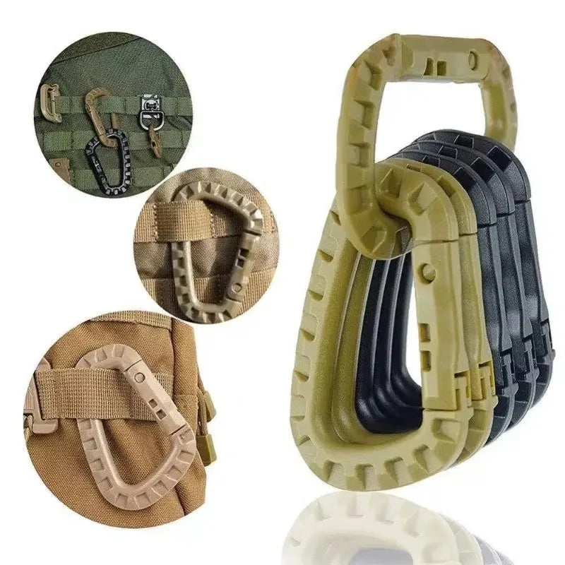 KIT 5 PEZZI MILITARY TACTICAL CARABINER
