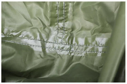 MILITARY GREEN HOODED RAIN PONCHO