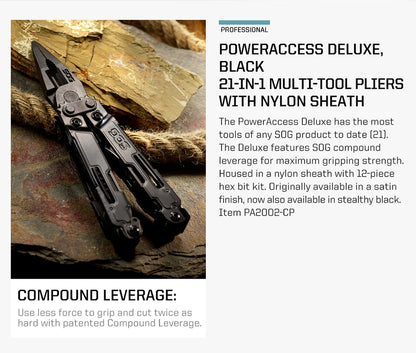 SOG POWER ACCESS DELUXE BLACK