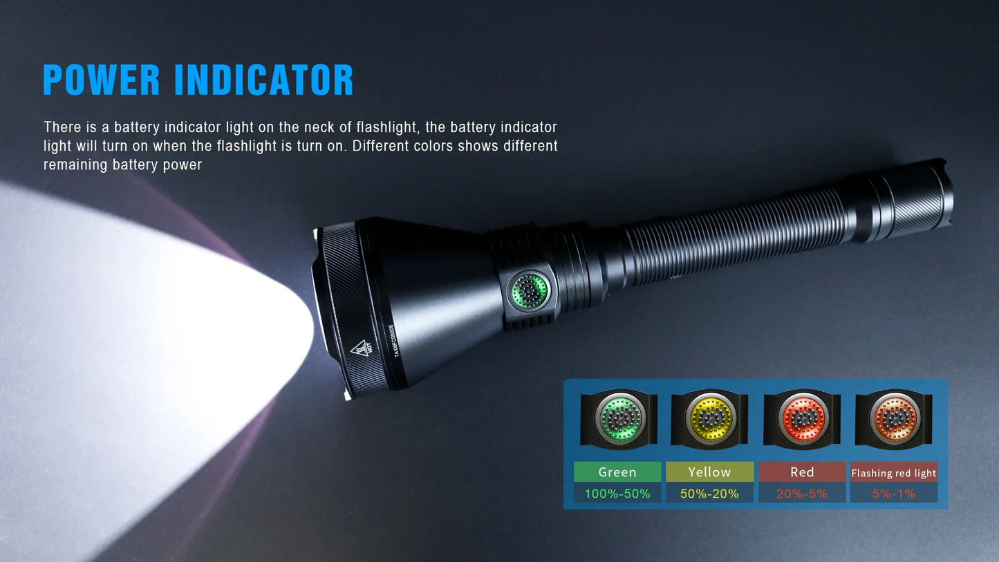 TORCIA T390 A LED KIT HUNTING LMNS SBT-90 4800 LM RICARICABILE AD ALTA POTENZA